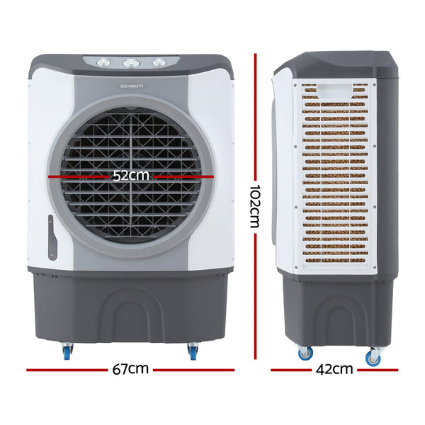 Devanti Evaporative Air Cooler Conditioner Commercial 45L Portable Air Conditioners