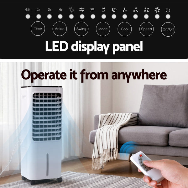 Devanti 12L Evaporative Air Cooler Conditioner Portable Air Conditioners