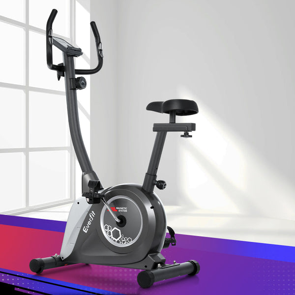 Everfit Magnetic Exercise Bike Upright Fitness Home Gym Cardio Exercise Bikes