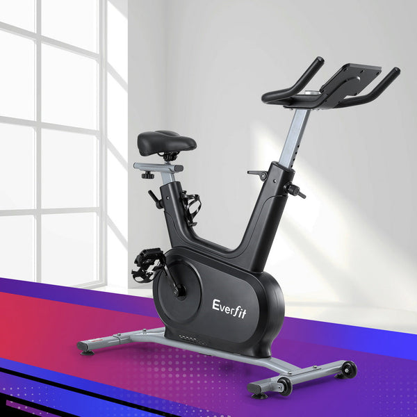 Everfit Exercise Bike Spin Electromagnetic Smart Home Fitness 24 Level Resistance 120Kg Bluetooth Exercise Bikes