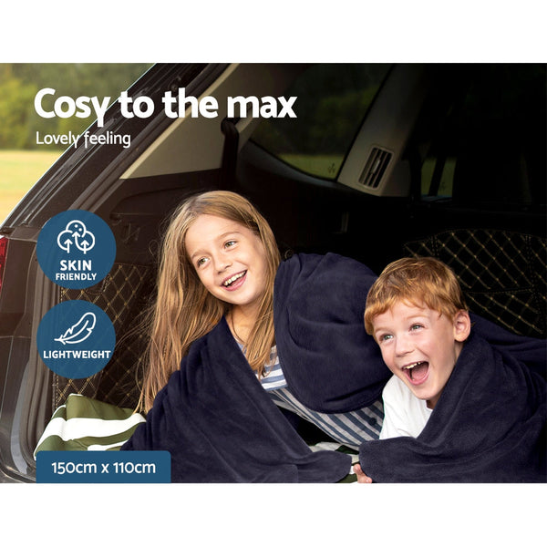 Giselle Electric Heated Blanket Car Truck Throw Rug Travel Camping 12V Dc Aut Electric Blankets