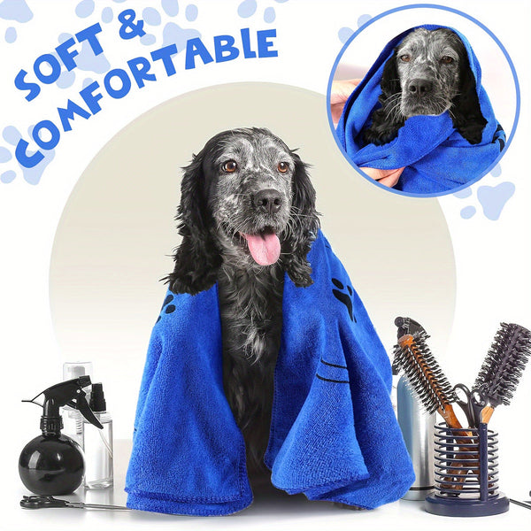Pet Bath Towel Quick Drying And Absorbent For Dogs Cats Soft Supplies Dog Grooming