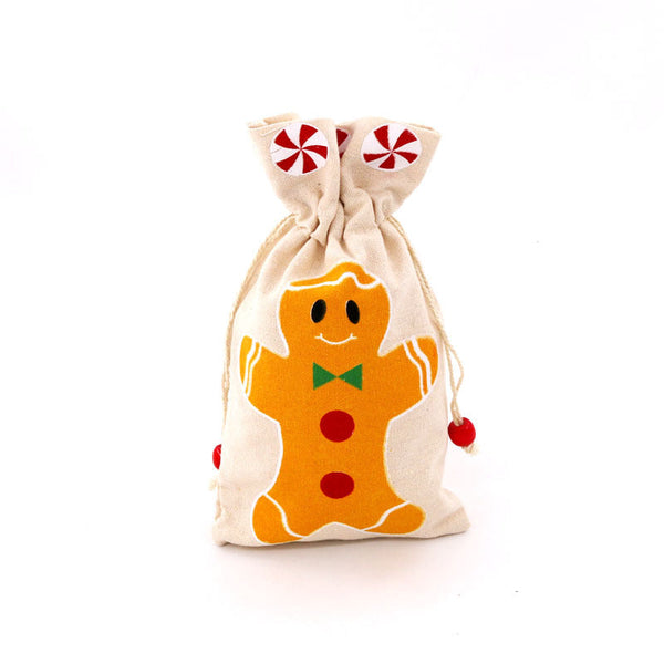 Santa Claus Candy Packaging Cotton And Linen Cloth Bags Christmas Gift Gift Bags