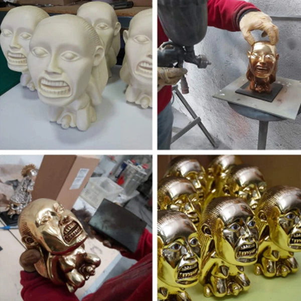 Indiana Jones Idol Golden Fertility Statue Resin Sculpture With Eye Scale Raiders Of The Lost Ark Cosplay Props Ornaments & Statues