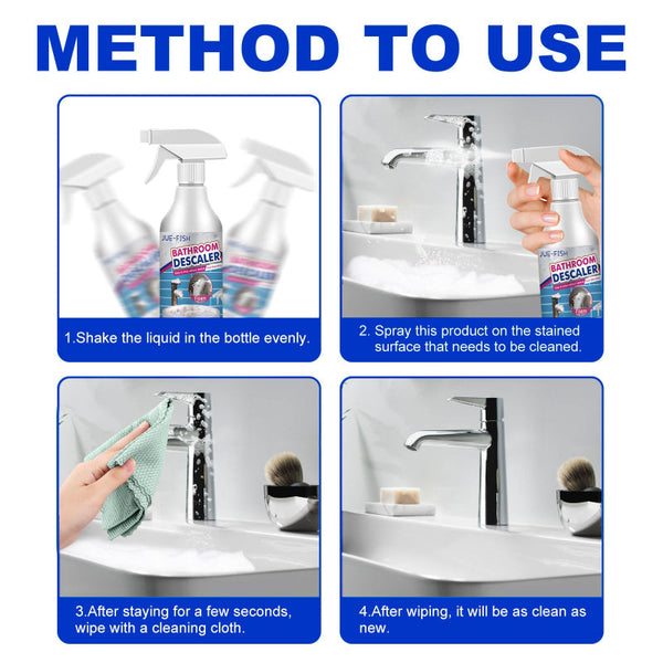 Bathroom Cleaner Shower Room Glass Scale Stainless Steel Wash Basin Bathtub Decontamination Cleaning Products