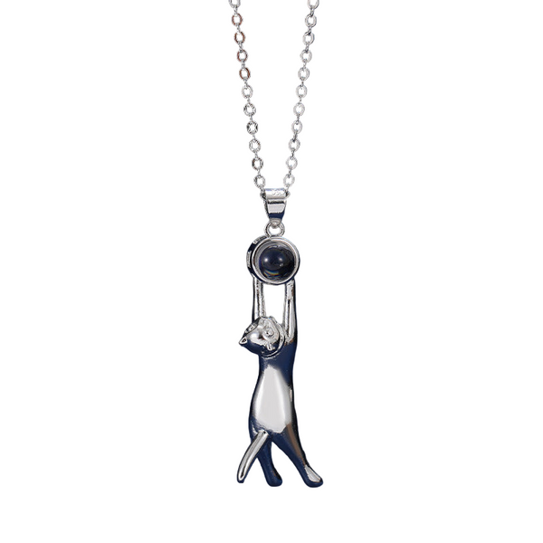 Simple And Versatile Kitten Nano Projection Pendant With 100 Languages I Love You In High Definition Color Photos Necklaces & Pendants