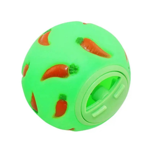1Pcs Rabbit Treat Ball Pet Slow Feeder Interactive Bunny Toy Snack Bite Resistant Feeding Toys Ferret Kitty Hamster Small Animal Supplies