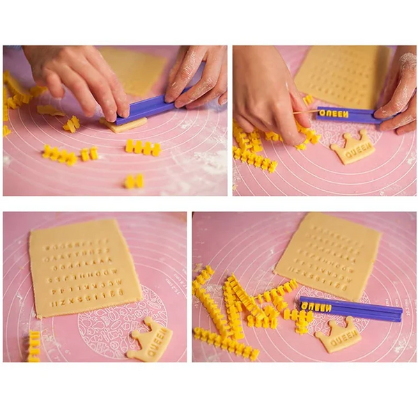 Number Alphabet Stamps Diy Press Print Name On Ceramic Pottery Soap Candle Cookie Tools Letter Clay Embosser Set Cookie Cutters