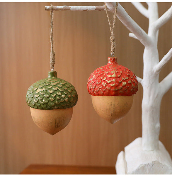Christmas Acorn Star Tree Ornament Holiday Decoration Hanging Seasonal Decorations