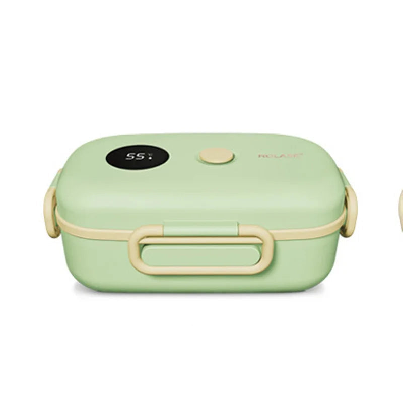 New Smart Lcd Temperature Digital Display Insulated Lunch Box Portable Electric Suitable For Outdoor Travel Lunchboxes & Bags
