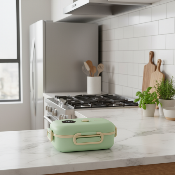 Smart Lcd Temperature Digital Display Insulated Lunch Box Portable Electric Suitable For Outdoor Travel Lunchboxes