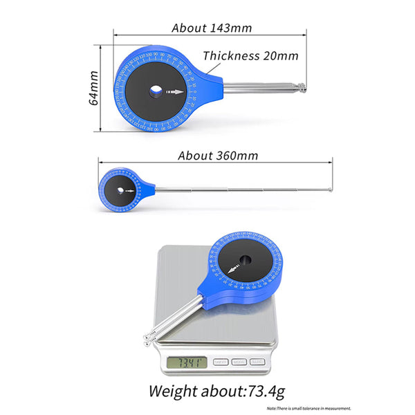 Risk Road Bicycle Airship Fitting Knee Joint Angle Measuring Protractor For Bike Riding Posture Bike Tools