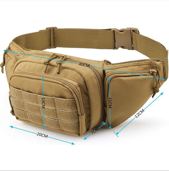 Multi Functional Tactical Waist Bag Invisible Gun Outdoor Cycling Running Mountain Climbing Waterproof Waist Packs & Bags
