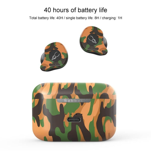 Waterproof Wireless Bluetooth Earphones With Charging Box X12 Ultra Sahara Camo Headsets