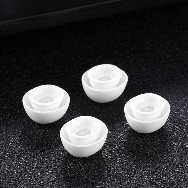 Soft Silicone Ear Caps For Airpods Two Pairs With Storage Net Comfortable Fit Accessory Headphone Accessories