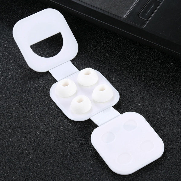 Soft Silicone Ear Caps For Airpods Two Pairs With Storage Net Comfortable Fit Accessory Headphone Accessories