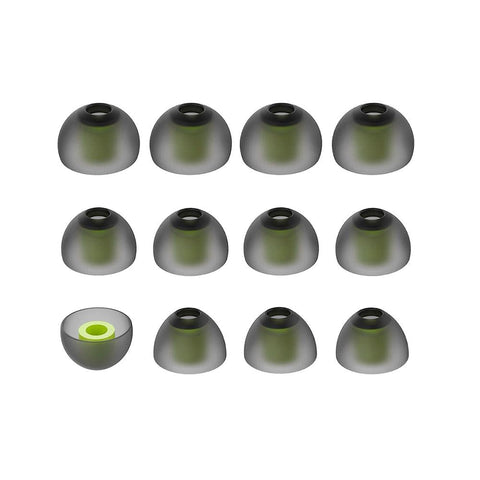 6 Pairs Silicone Ear Caps With Storage Box For 5 To 7 Millimetre Earphone Plugs Headphone Accessories