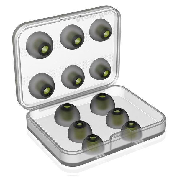 6 Pairs Silicone Ear Caps With Storage Box For 5 To 7 Millimetre Earphone Plugs Headphone Accessories