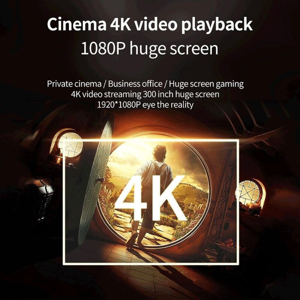 Home Theatre Projector With Android 9.0 80 Ansi Lumens Brightness Projectors