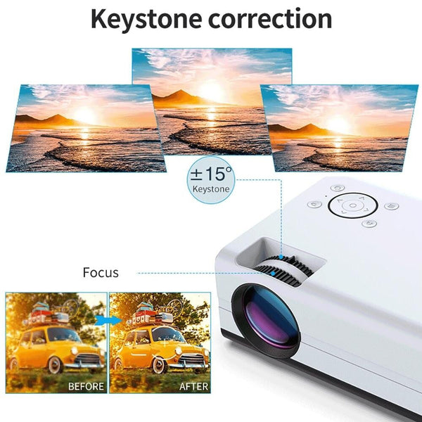 Home Theatre Projector With Android 9.0 80 Ansi Lumens Brightness Projectors