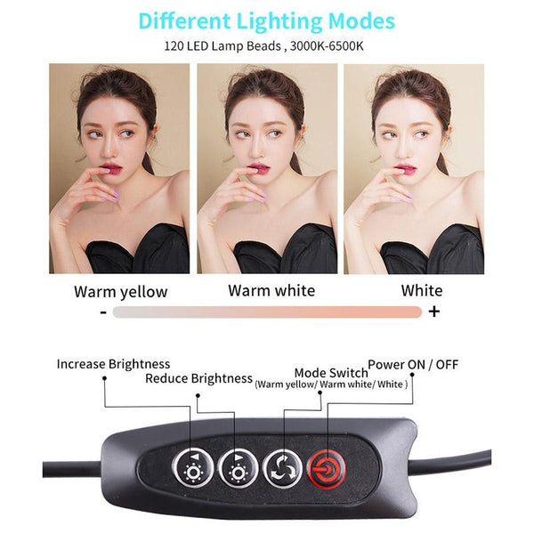 Usb Led Fill Light With Ten Brightness Levels And Colour Temperature Selfie Lights