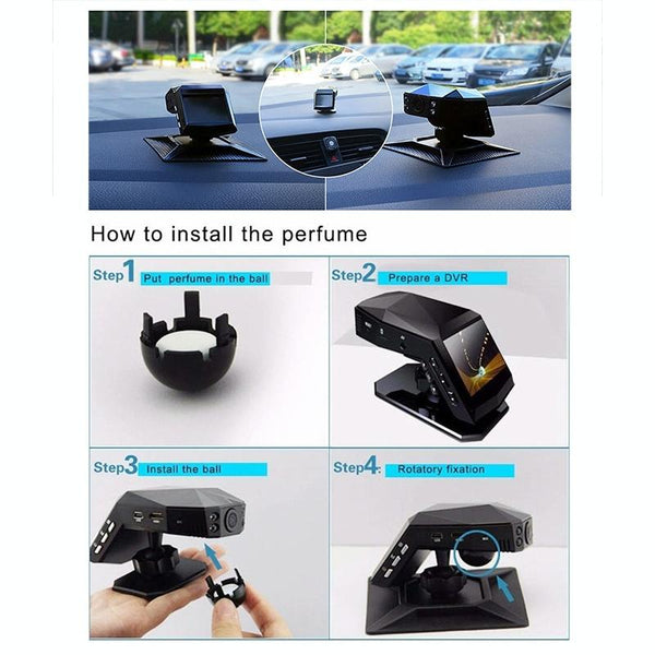 1080P Night Vision Hidden Driving Recorder With Aromatherapy And Single Lens Lenses