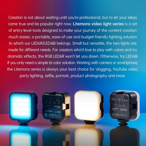 6Bi Led Video Light For Shooting And Studio Applications Other Lighting & Studio