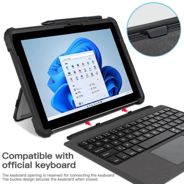 Acrylic Hand Strap Laptop Case For Microsoft Surface Go / 2 3 Transparent Laptop Cases & Bags