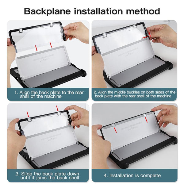 Acrylic Transparent Laptop Case With Hand Shoulder Strap For Microsoft Surface Pro 4 7 Laptop Cases & Bags