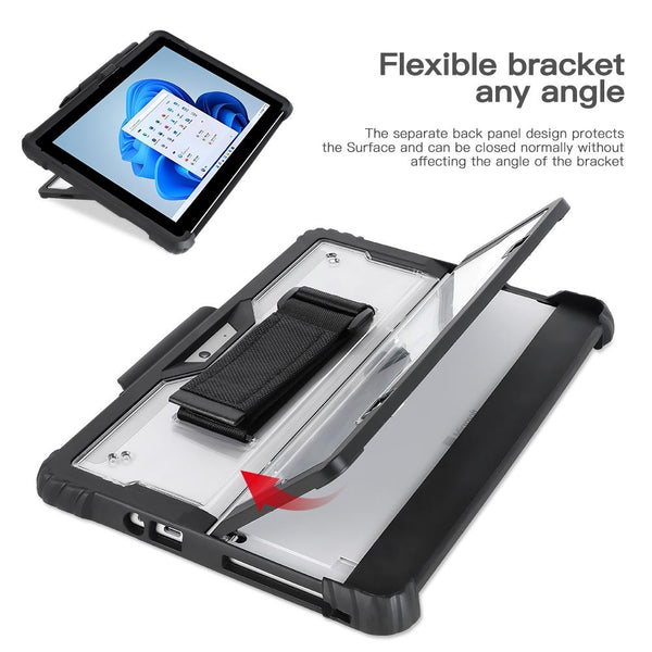 Acrylic Transparent Laptop Case With Hand Shoulder Strap For Microsoft Surface Go / 2 3 Laptop Cases & Bags