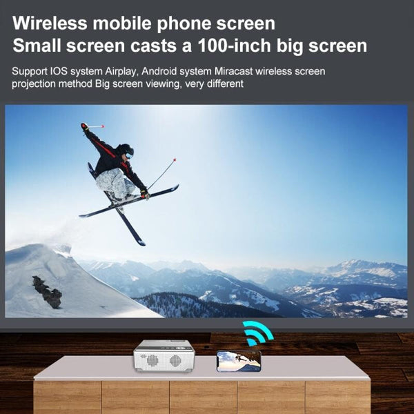 Smart Led Projector 120 Ansi Lumens 1280X720p Basic Version For Clear Viewing Projectors