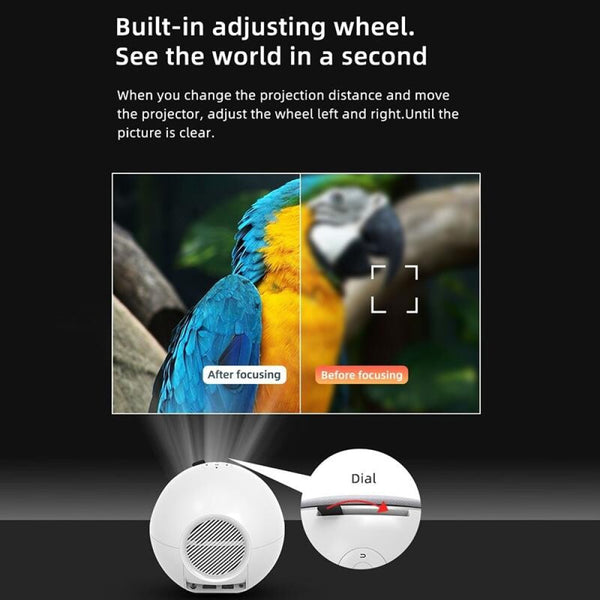 Wireless Smart Projector 100 Ansi Lumens 1280X720p Same Screen Projectors