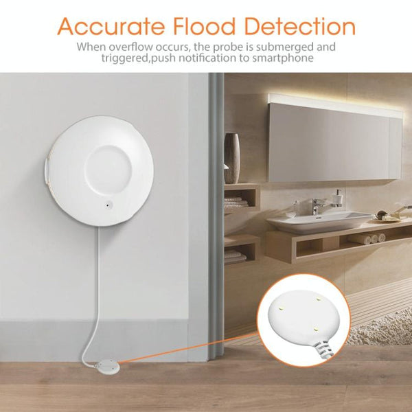 Water Flood Sensor Smart Leak Detection White Sensors & Motion Detectors