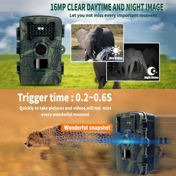 Two Lcd Infrared Night Vision Trail Camera For Wildlife Observation Digital Cameras