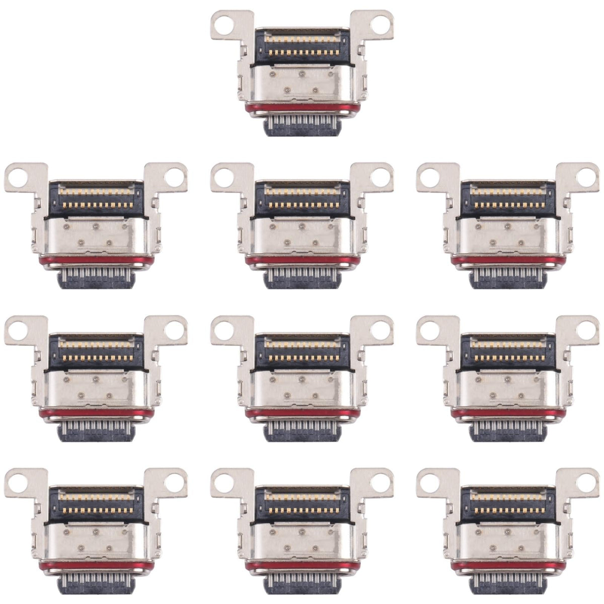 10 Piece Charging Ports For Samsung Galaxy S21 Fe Replacement Parts Mobile Phone Parts