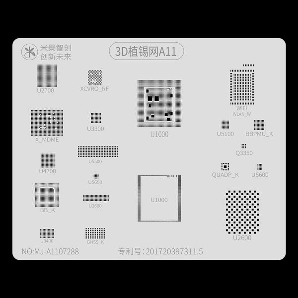3D Bga Solder Reballing Net For A11 Model Chip Repair And Rework Guide Mobile Phone Parts
