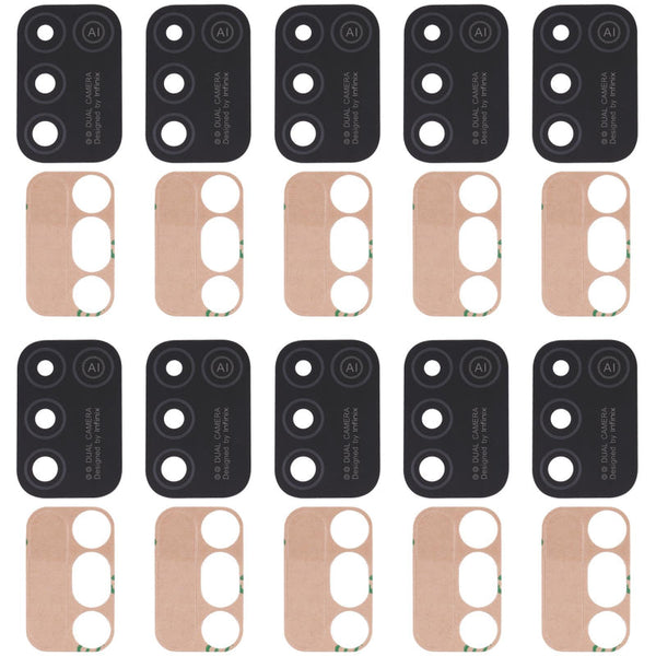 10 Pieces Replacement Camera Lens For Infinix Hot Play And Smart 5 Mobile Phone Parts