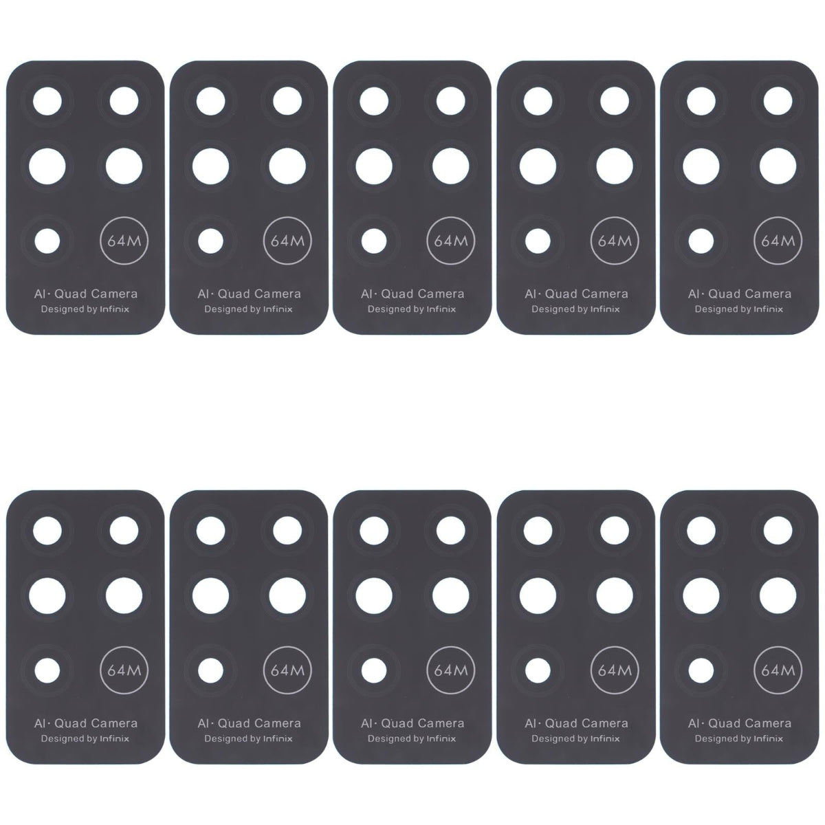 10 Piece Infinix Note 8 X692 Rear Camera Lens Set Mobile Phone Parts