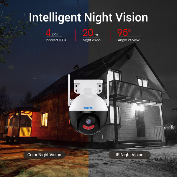 Smart Wifi Ip Camera With Ai Detection Night Vision Two Way Audio Surveillance Security Cameras