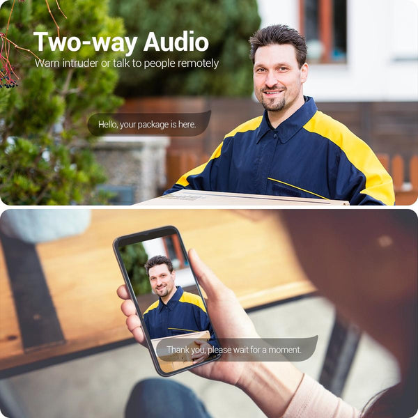 Smart Wifi Ip Camera With Ai Detection Night Vision Two Way Audio Surveillance Security Cameras