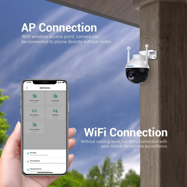 Smart Wifi Ip Camera With Ai Detection Night Vision Two Way Audio Surveillance Security Cameras