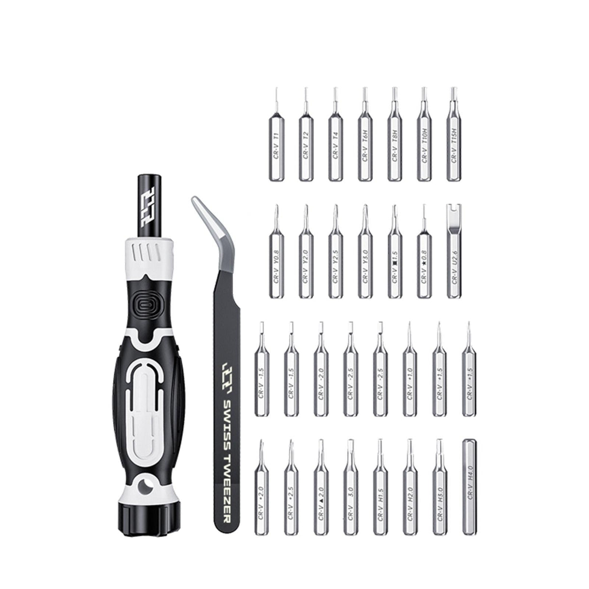 Jakemy 32 Piece Precision Screwdriver Set With Tweezers For Electronics Repair Screwdrivers