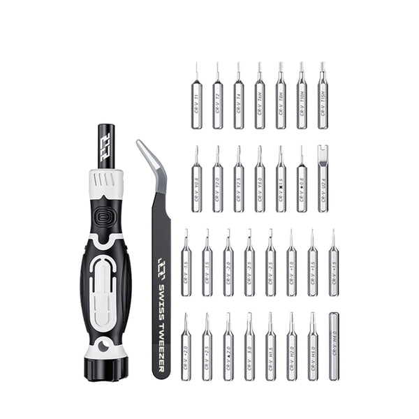 Jakemy 32 Piece Precision Screwdriver Set With Tweezers For Electronics Repair Screwdrivers