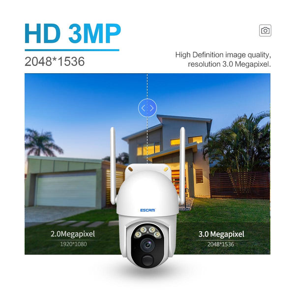 Wireless Solar Camera With Pir Alarm And Cloud Storage Three Megapixel Full Colour Night Vision Ip & Smart Security Camera Systems