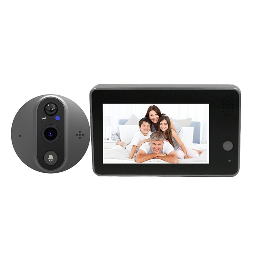 Smart Wifi Doorbell With Night Vision And Motion Detection 4.3 Inch Screen Smart Doorbell Parts