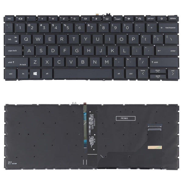For Hp Elitebook 830 G7 G8 Us Keyboard With Backlight Replacement Component Other Components & Parts
