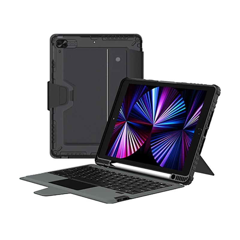 6 Row Keyboard Case For Ipad 10.2 2019 2020 2021 With Bumper Combo Cases Covers Keyboard Folios