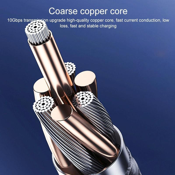 1.5M Usb C To Stereo Curved Data Cable For Steam Deck Gen2 100W Cables & Adapters