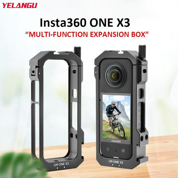 Insta360 One X3 Metal Cage With Extended Frame And T1 Tripod Camera Cases Bags & Covers