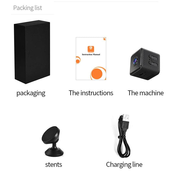 Mini Wifi Camera With Night Vision Motion Detection & Tf Card Support Security Cameras